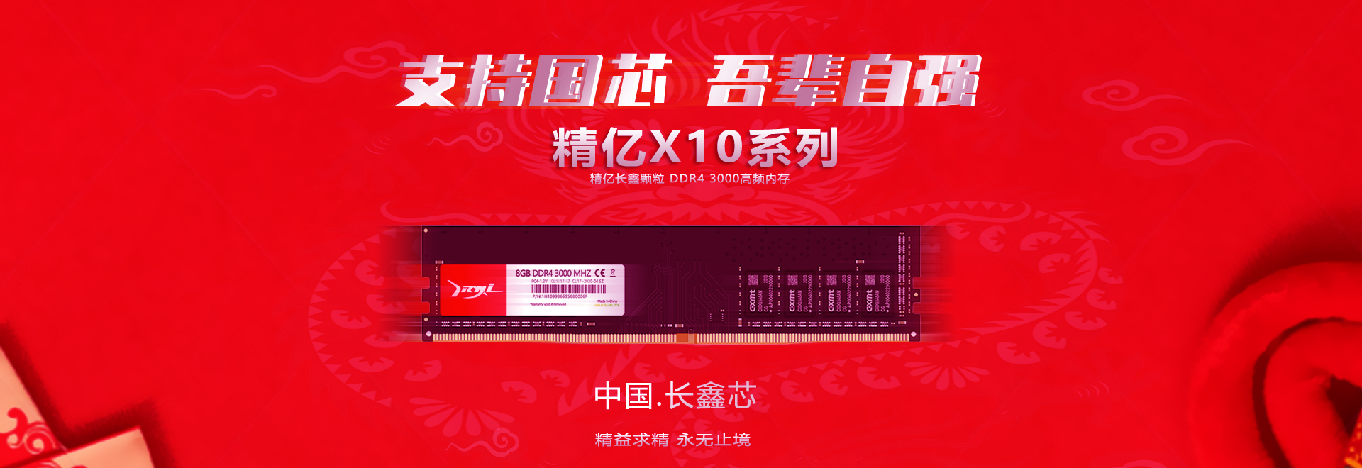 精億國產長鑫顆粒 X10系列 8G DDR4 3000 全新上市